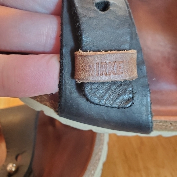 Birkenstock Dehli Black Oiled Leather Sandals sz 36 - Picture 12 of 12
